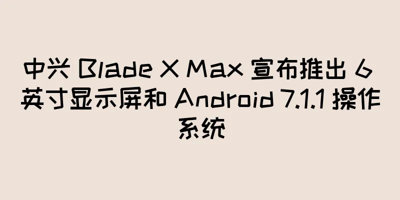 中兴 Blade X Max 宣布推出 6 英寸显示屏和 Android 7.1.1 操作系统