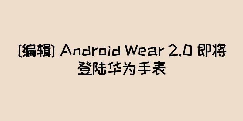 [编辑] Android Wear 2.0 即将登陆华为手表