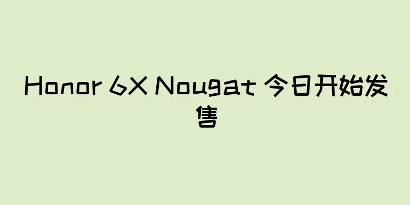 Honor 6X Nougat 今日开始发售