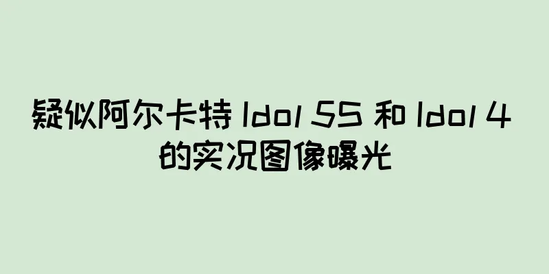疑似阿尔卡特 Idol 5S 和 Idol 4 的实况图像曝光