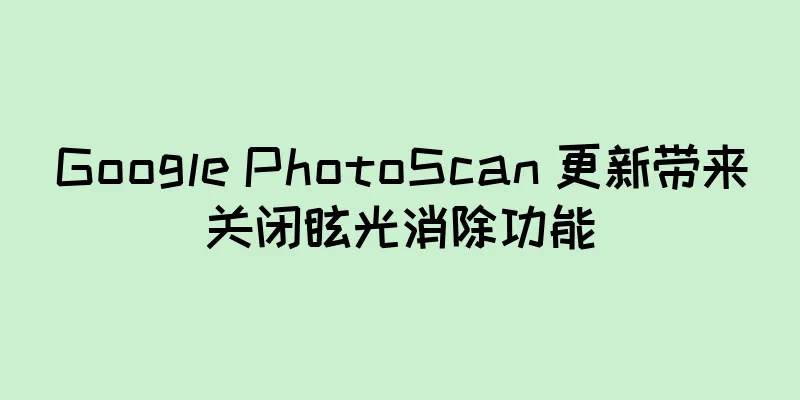 Google PhotoScan 更新带来关闭眩光消除功能