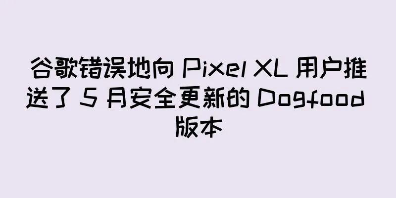 谷歌错误地向 Pixel XL 用户推送了 5 月安全更新的 Dogfood 版本