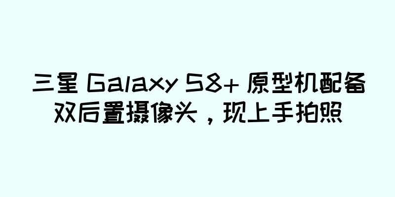 三星 Galaxy S8+ 原型机配备双后置摄像头，现上手拍照