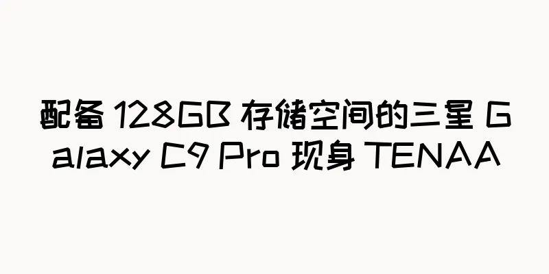 配备 128GB 存储空间的三星 Galaxy C9 Pro 现身 TENAA
