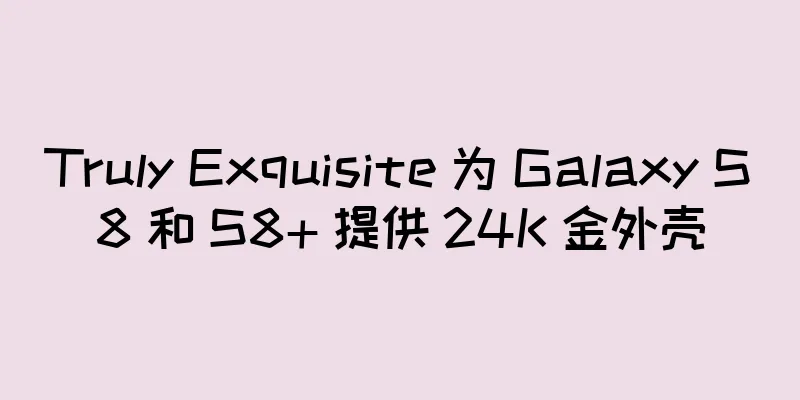 Truly Exquisite 为 Galaxy S8 和 S8+ 提供 24K 金外壳