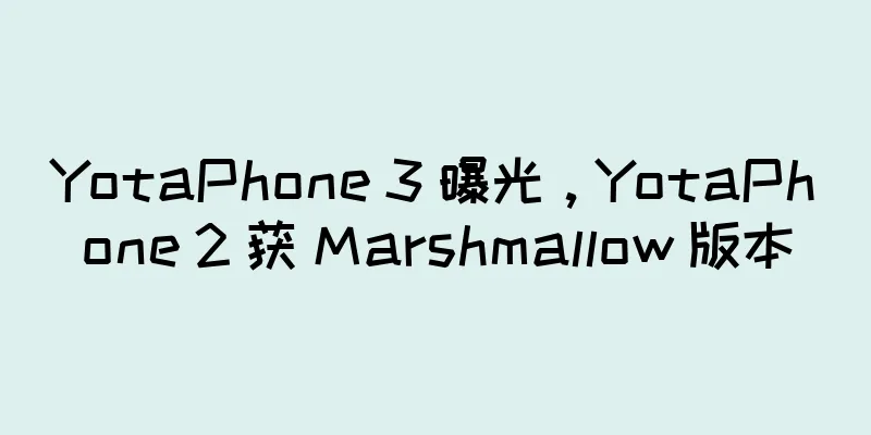 YotaPhone 3 曝光，YotaPhone 2 获 Marshmallow 版本