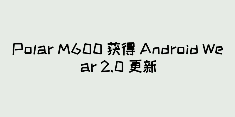 Polar M600 获得 Android Wear 2.0 更新