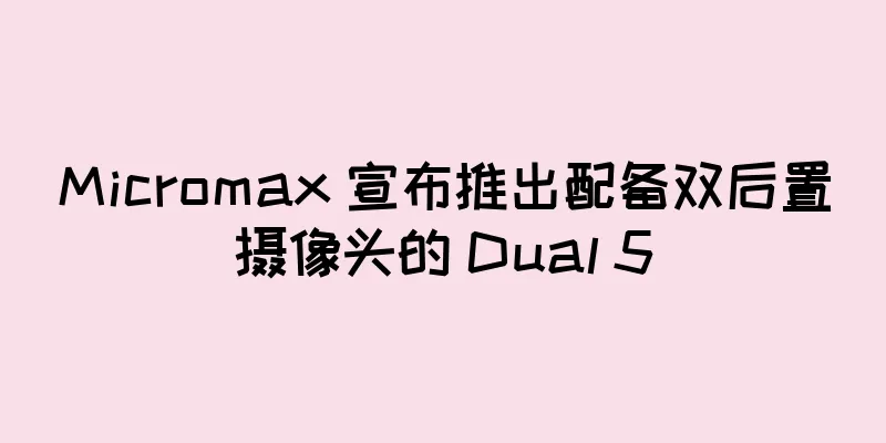 Micromax 宣布推出配备双后置摄像头的 Dual 5