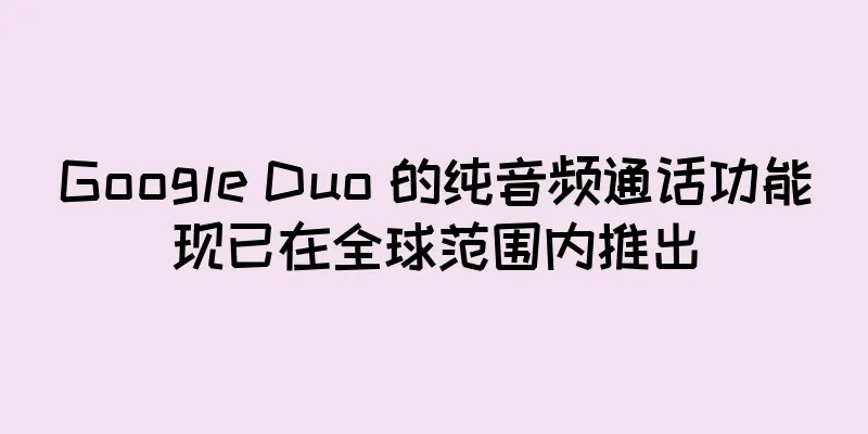 Google Duo 的纯音频通话功能现已在全球范围内推出