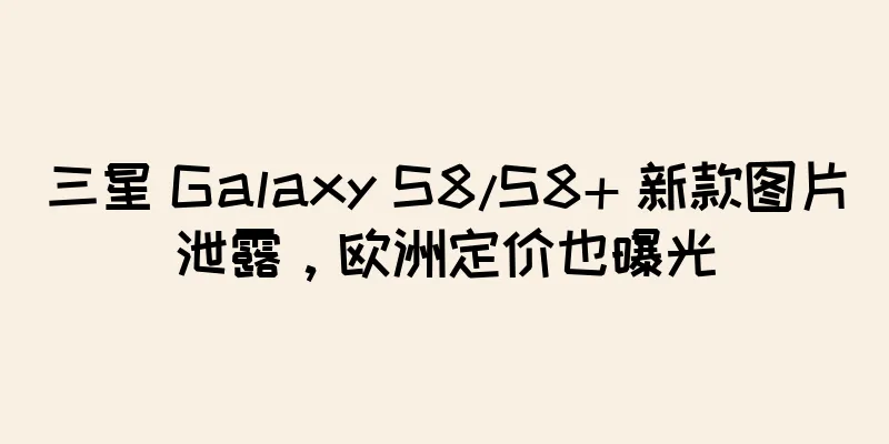三星 Galaxy S8/S8+ 新款图片泄露，欧洲定价也曝光
