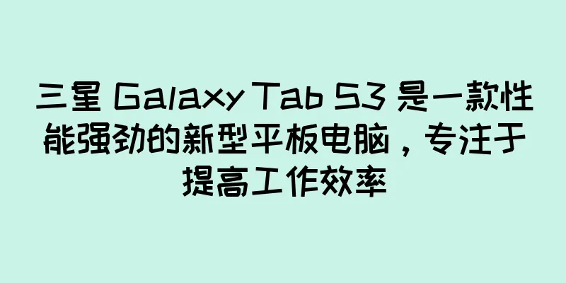 三星 Galaxy Tab S3 是一款性能强劲的新型平板电脑，专注于提高工作效率