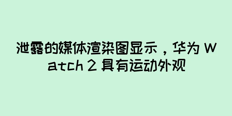 泄露的媒体渲染图显示，华为 Watch 2 具有运动外观