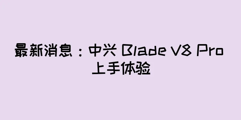 最新消息：中兴 Blade V8 Pro 上手体验