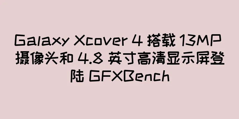 Galaxy Xcover 4 搭载 13MP 摄像头和 4.8 英寸高清显示屏登陆 GFXBench