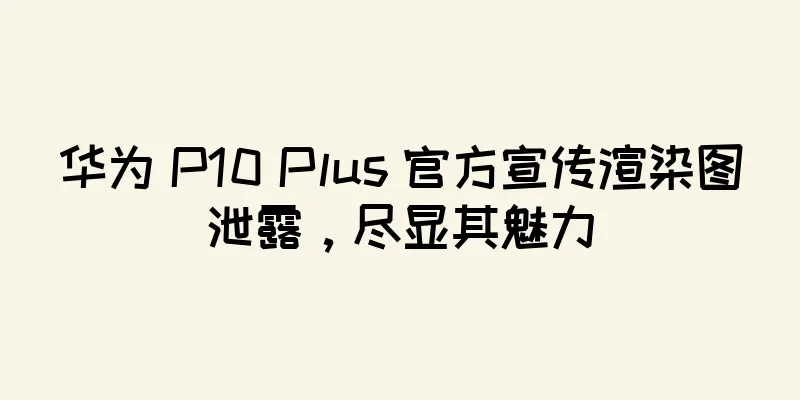 华为 P10 Plus 官方宣传渲染图泄露，尽显其魅力