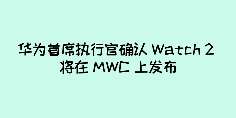 华为首席执行官确认 Watch 2 将在 MWC 上发布