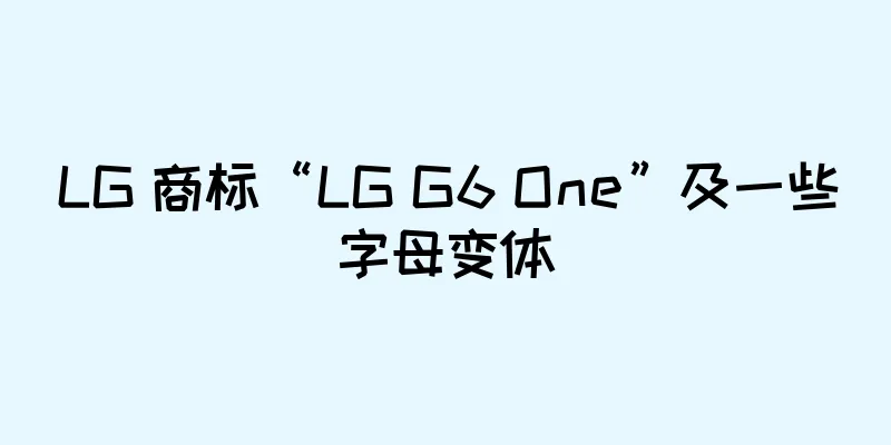 LG 商标“LG G6 One”及一些字母变体
