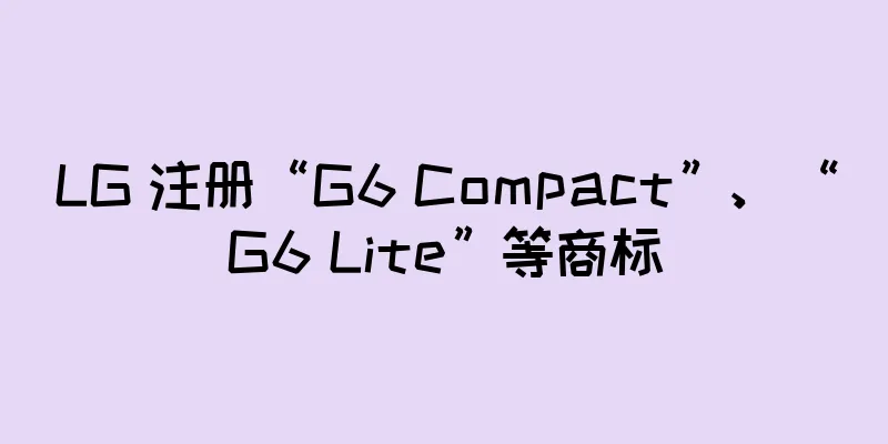 LG 注册“G6 Compact”、“G6 Lite”等商标