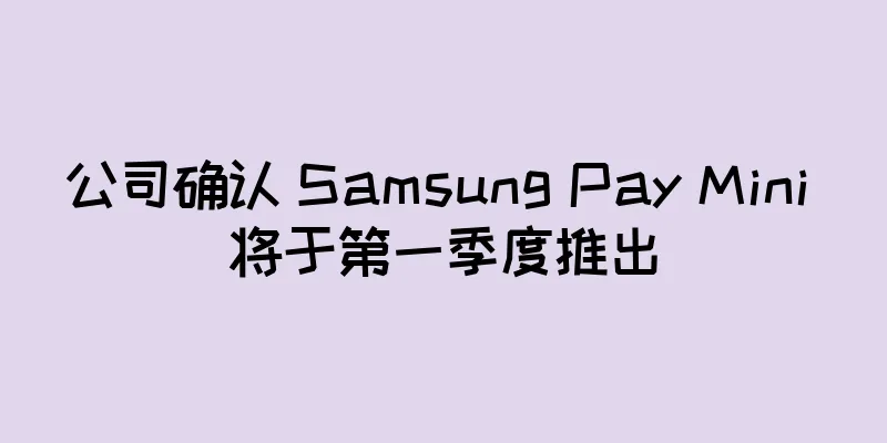 公司确认 Samsung Pay Mini 将于第一季度推出