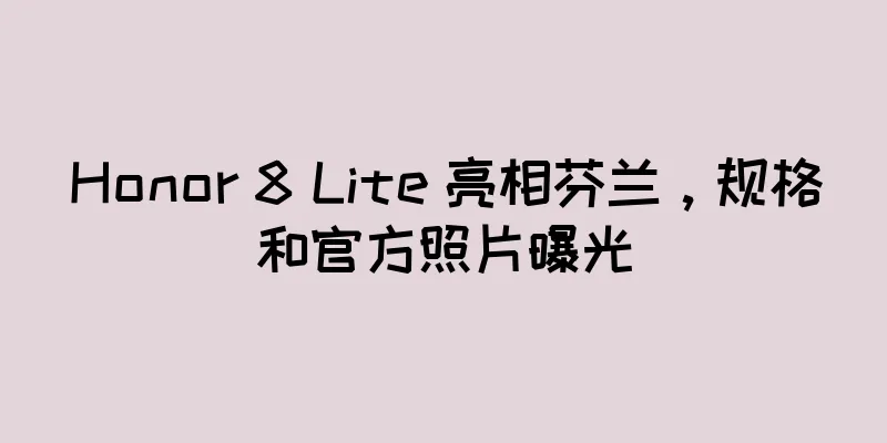 Honor 8 Lite 亮相芬兰，规格和官方照片曝光