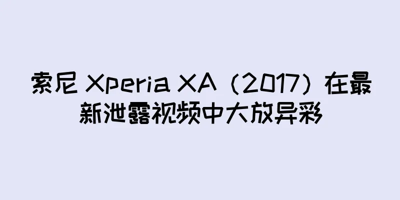 索尼 Xperia XA（2017）在最新泄露视频中大放异彩
