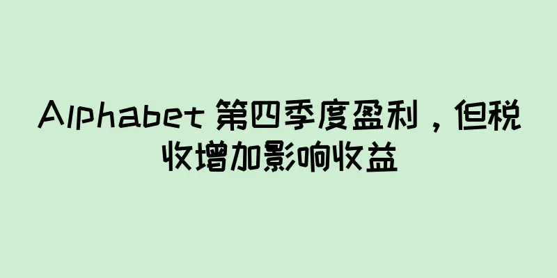 Alphabet 第四季度盈利，但税收增加影响收益
