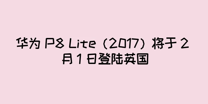 华为 P8 Lite（2017）将于 2 月 1 日登陆英国
