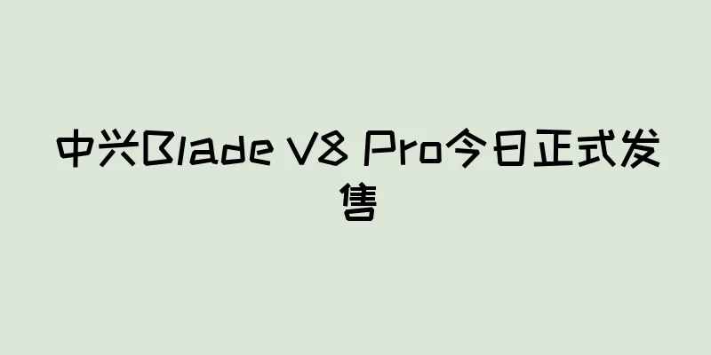 中兴Blade V8 Pro今日正式发售