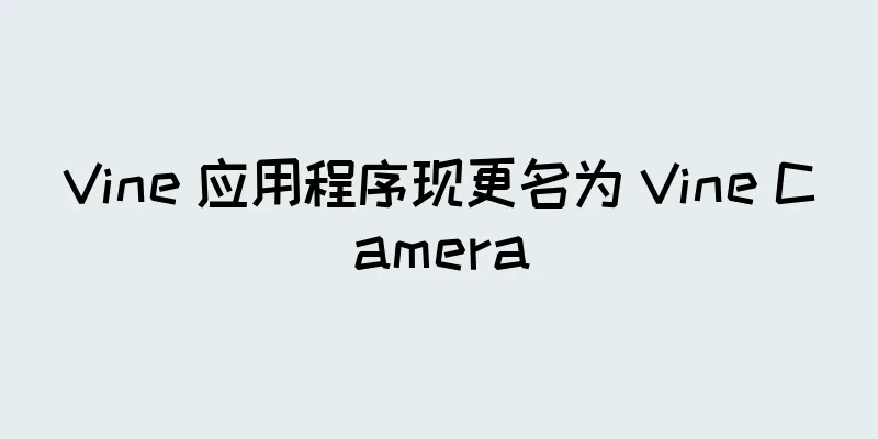 Vine 应用程序现更名为 Vine Camera