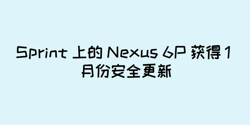 Sprint 上的 Nexus 6P 获得 1 月份安全更新