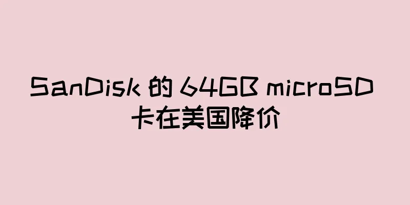 SanDisk 的 64GB microSD 卡在美国降价