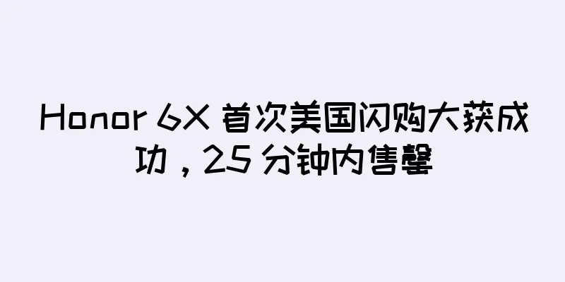 Honor 6X 首次美国闪购大获成功，25 分钟内售罄