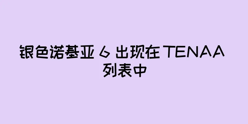 银色诺基亚 6 出现在 TENAA 列表中