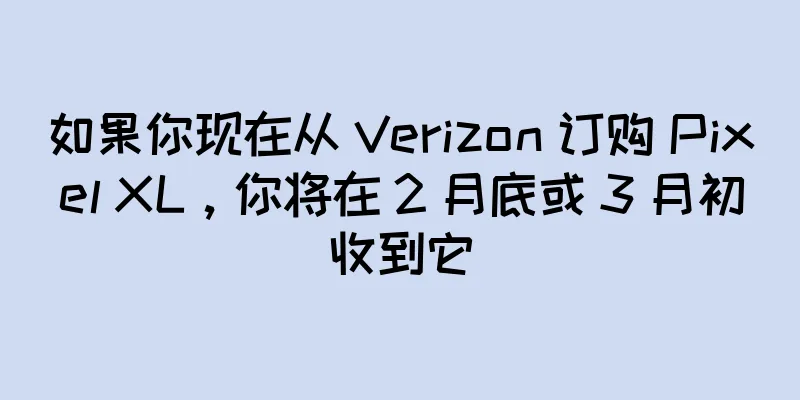 如果你现在从 Verizon 订购 Pixel XL，你将在 2 月底或 3 月初收到它