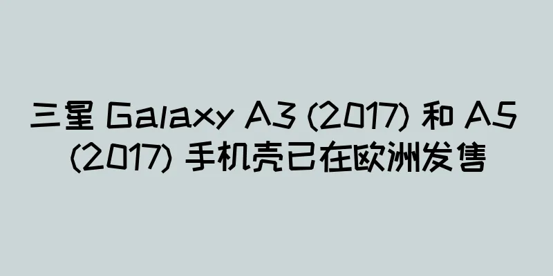 三星 Galaxy A3 (2017) 和 A5 (2017) 手机壳已在欧洲发售