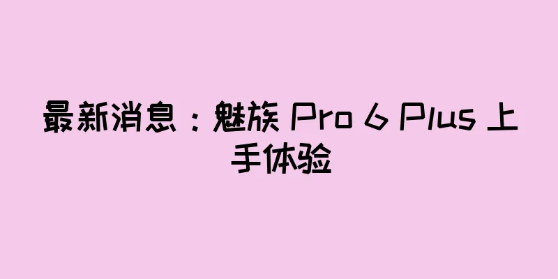 最新消息：魅族 Pro 6 Plus 上手体验