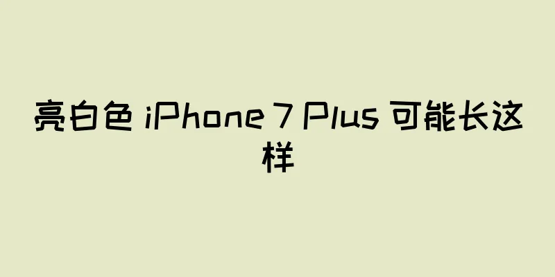 亮白色 iPhone 7 Plus 可能长这样