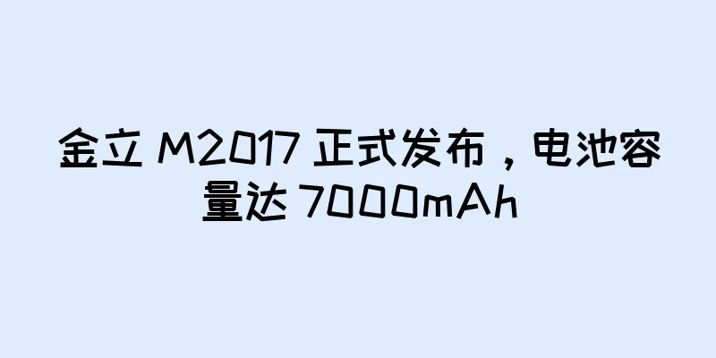金立 M2017 正式发布，电池容量达 7000mAh