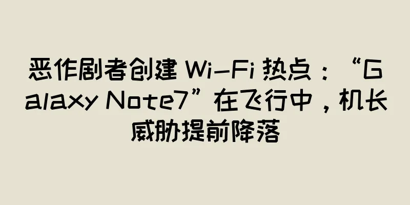 恶作剧者创建 Wi-Fi 热点：“Galaxy Note7”在飞行中，机长威胁提前降落