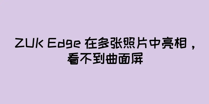 ZUK Edge 在多张照片中亮相，看不到曲面屏