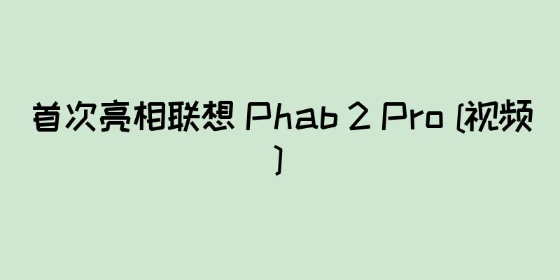 首次亮相联想 Phab 2 Pro [视频]