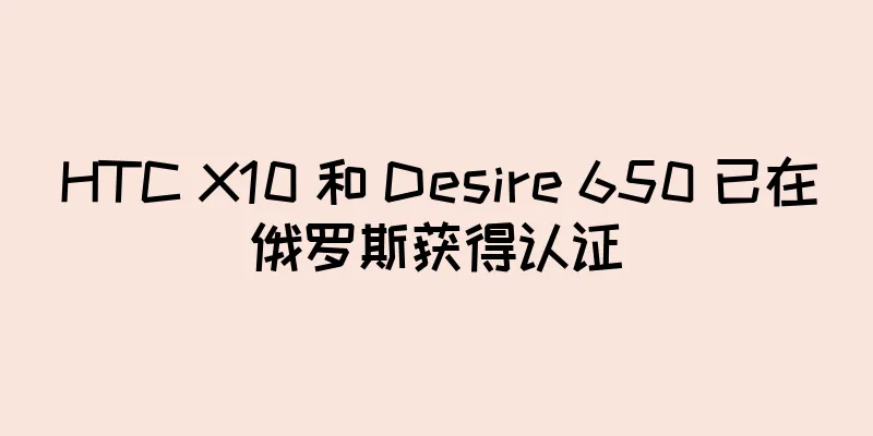 HTC X10 和 Desire 650 已在俄罗斯获得认证