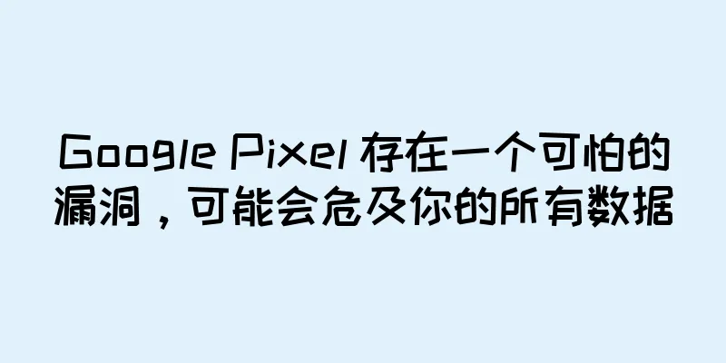 Google Pixel 存在一个可怕的漏洞，可能会危及你的所有数据