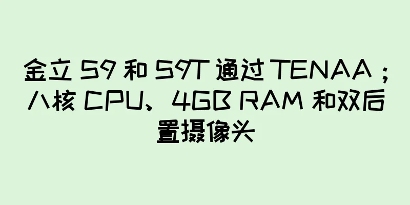 金立 S9 和 S9T 通过 TENAA；八核 CPU、4GB RAM 和双后置摄像头