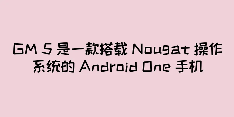 GM 5 是一款搭载 Nougat 操作系统的 Android One 手机