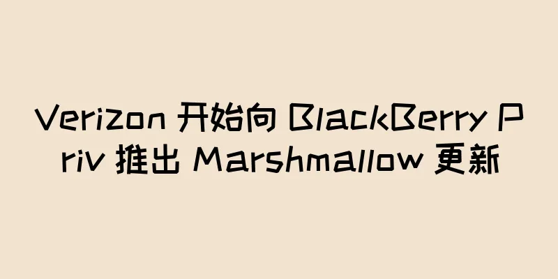Verizon 开始向 BlackBerry Priv 推出 Marshmallow 更新