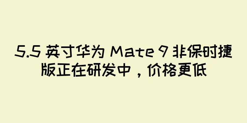 5.5 英寸华为 Mate 9 非保时捷版正在研发中，价格更低