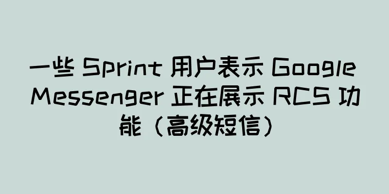 一些 Sprint 用户表示 Google Messenger 正在展示 RCS 功能（高级短信）