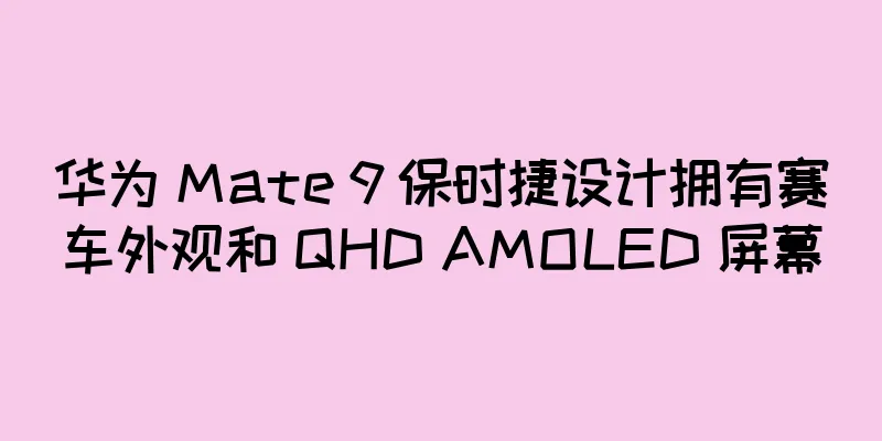 华为 Mate 9 保时捷设计拥有赛车外观和 QHD AMOLED 屏幕