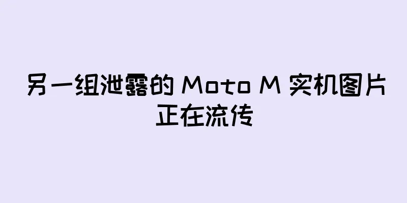 另一组泄露的 Moto M 实机图片正在流传